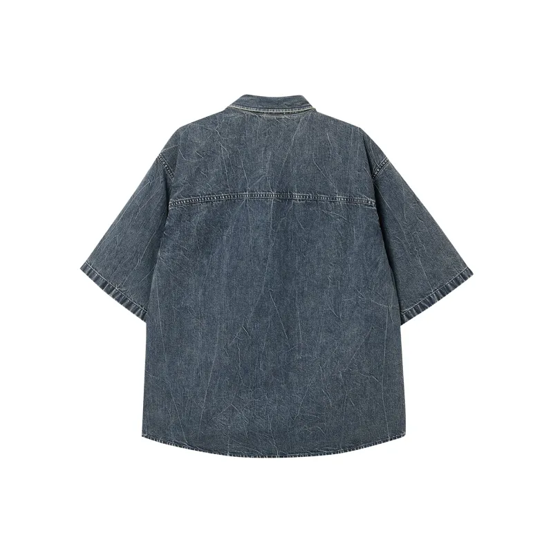 JACK JONES· Shirt Men's A14 Dark Denim Blue-1
