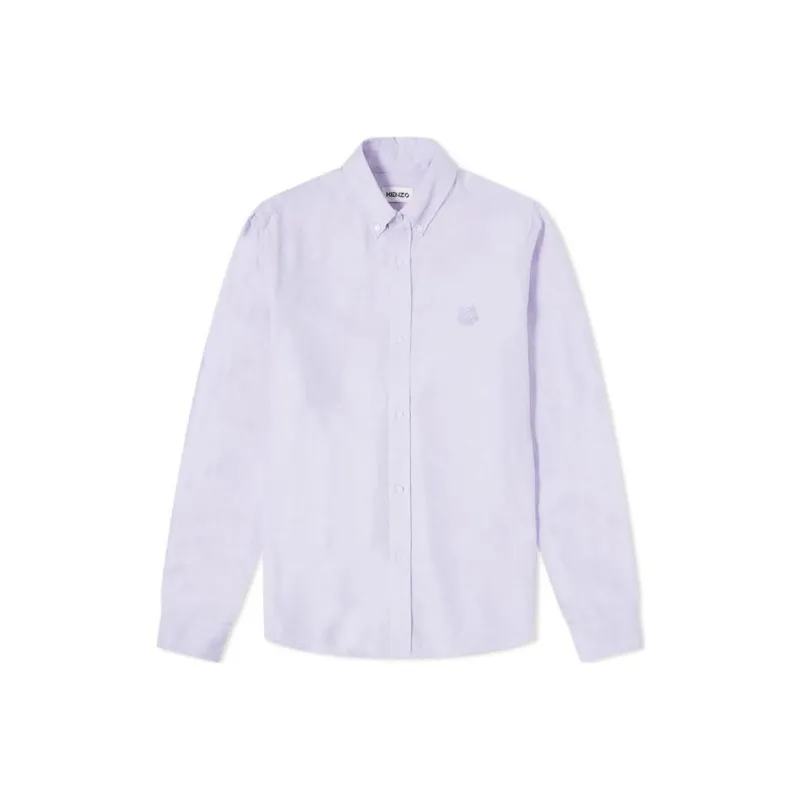 KENZO Classic Tiger Head SS22 Shirt Men's Purple-0