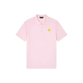 VERSACE Polo Shirts Men Pink