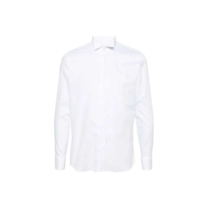 Tagliatore Wingtip collar Cotton Shirt-0