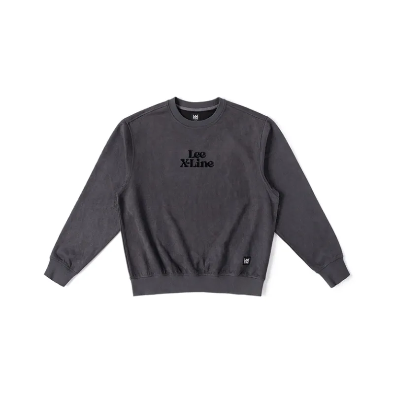 Lee FW24 Sweatshirt Unisex Dark Gray-0