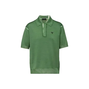 PRADA Polo Shirts Men Green