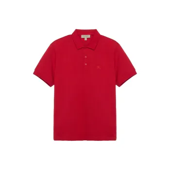 Burberry Polo Shirts Men Red