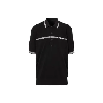 Burberry Polo Shirts Men Black
