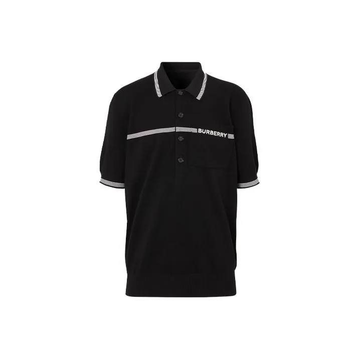 Burberry Polo Shirts Men Black-0
