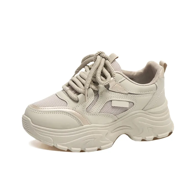 Budding Bear Anti-Slip Wear-Resistant Breathable Lightweight Height Increasing Low-Top Chunky Sneakers Women's Box-20
