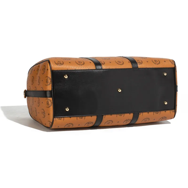 NOISY TEDDY PU Travel Bag, Gym Bag, Handbag Unisex Brown-4