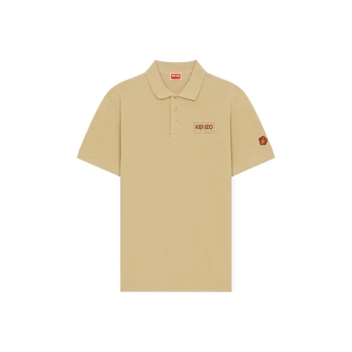 KENZO Polo Shirts Men Earth Yellow