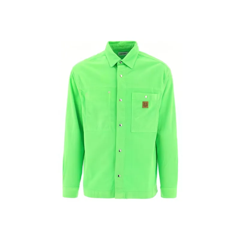 KENZO Shirts Men Green-0