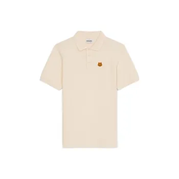 KENZO Classic Tiger Head Polo Shirts Men Beige