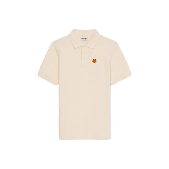 KENZO Classic Tiger Head Polo Shirts Men Beige-0