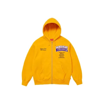 Supreme Salvation Zip Up Hooded Sweatshirt Yellow