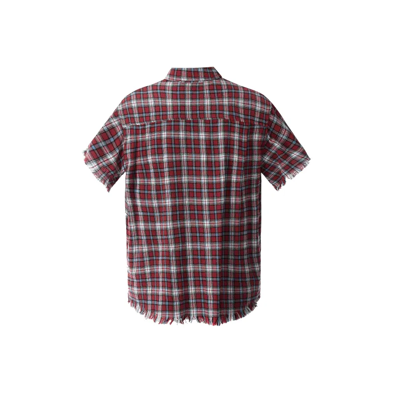 GBXM Shirt Unisex Red Plaid Color-1