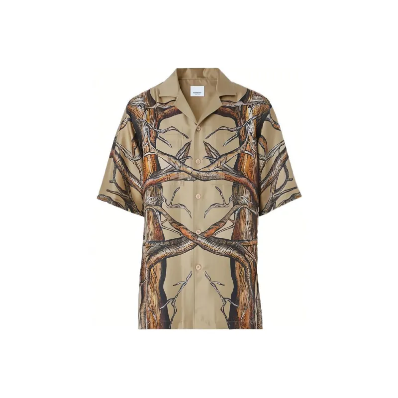 Burberry Shirts Men Beige-0