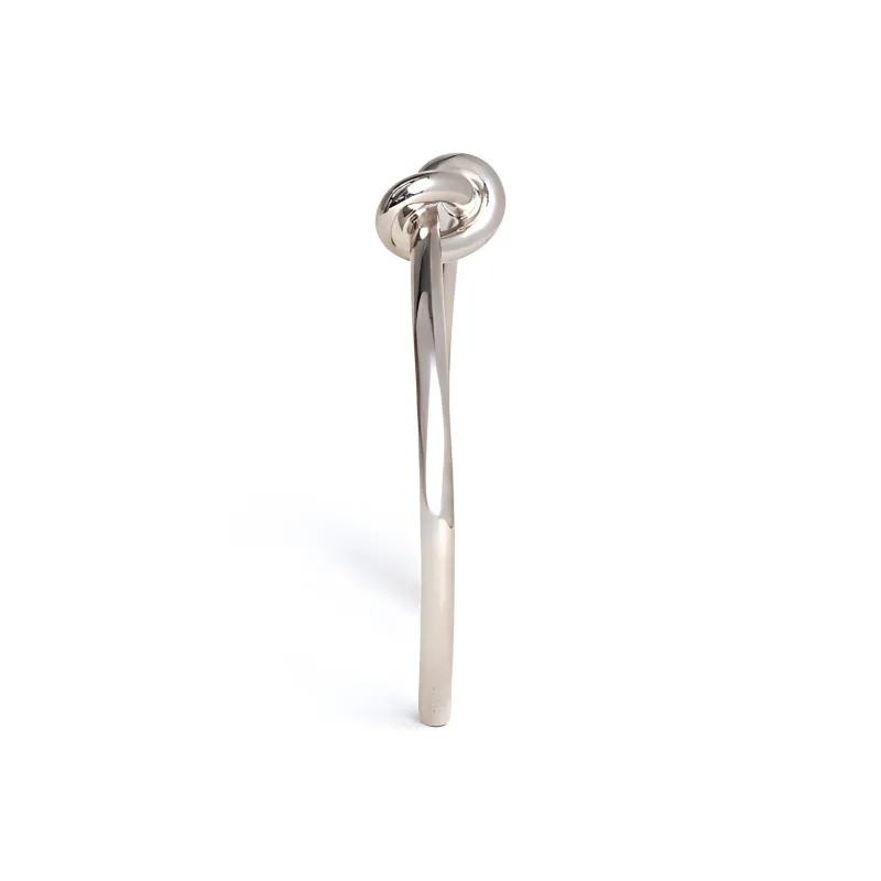 CELINE Knot Extra thin Bracelet In Brass With Rhodium Finish-1