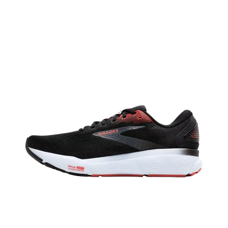 Brooks Ghost 16 Anti Slip Wear Resistant Low Top Casual Running Shoes Men's Black-0