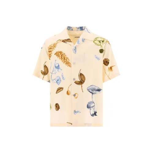 JIL SANDER Mushroom print Short sleeved Shirt