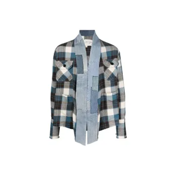 GREG LAUREN Shirts Men Blue