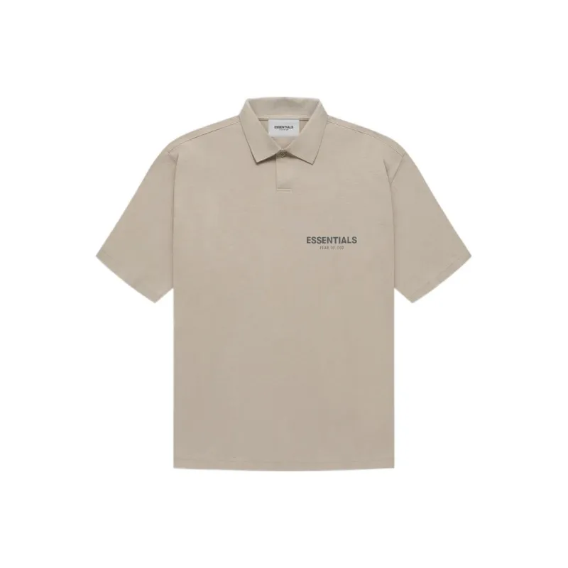 Fear Of God Essentials FW21 Polo Shirt Unisex Tan-0