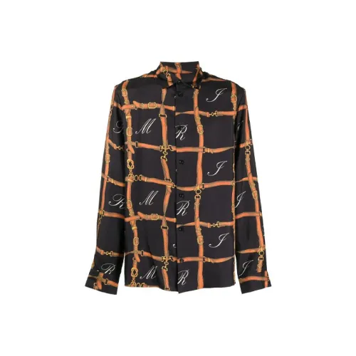 AMIRI Belt Grid Button Down Shirt