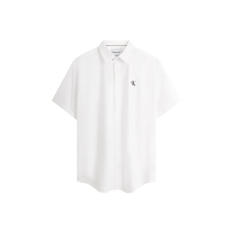 CALVIN KLEIN SS24 Series Shirt Men's Moon White-0