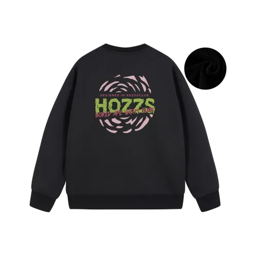 HOZZS x WULIAOYUAN LIANMINGKUAN Crew Neck Pullover Fleece Lined Hoodies & Sweatshirts Unisex