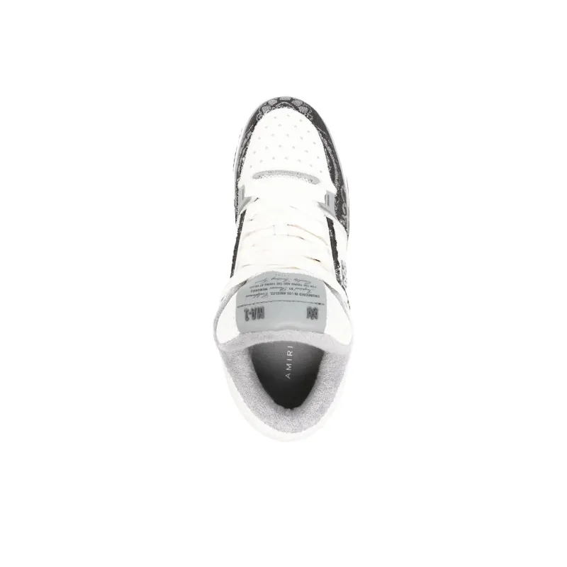 AMIRI MA 1 Low Top Skateboard Shoes Men's Black White-4