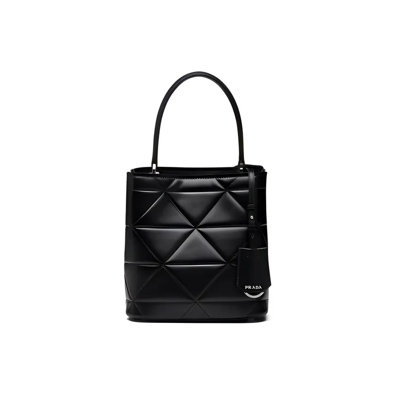 PRADA Leather Handbag Handbag Women's Black-2