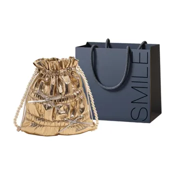 SWIMADE PU Shoulder Bag, Crossbody Bag Regular Women's Silver/Black/Gold