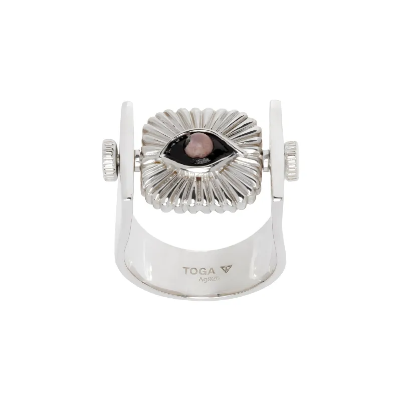 TOGA VIRILIS 925 Silver Fluorite Rings Men's Silver-1
