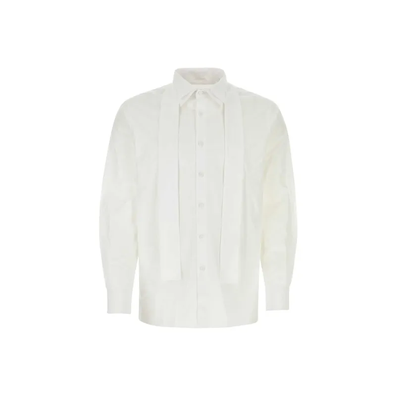PRADA Tie Detailed Button Up Shirt-0
