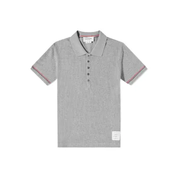 THOM BROWNE Polo Shirts Unisex Gray