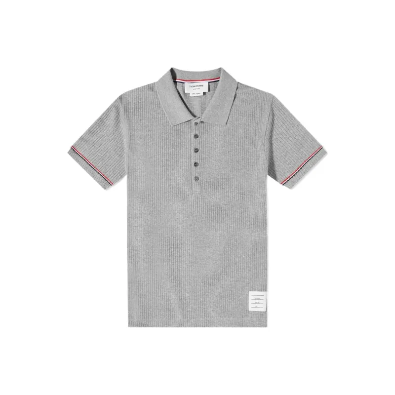 THOM BROWNE Polo Shirts Unisex Gray-0