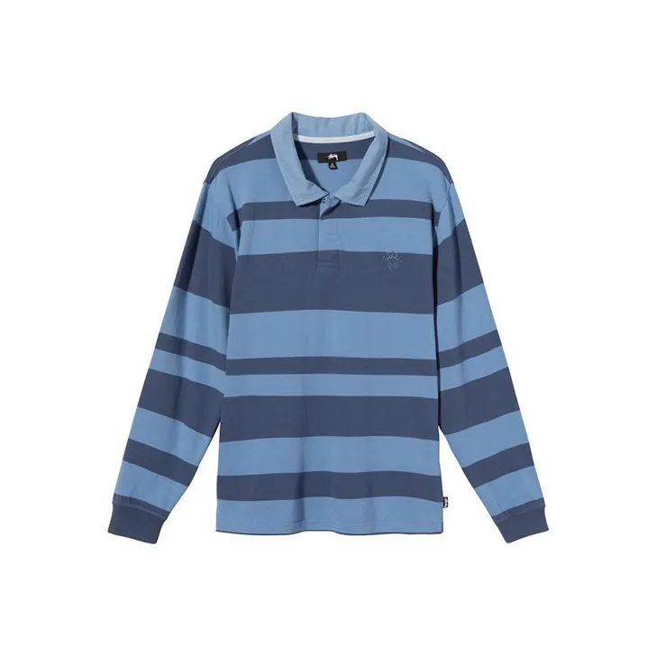 Stussy Polo Shirts Unisex Blue-0