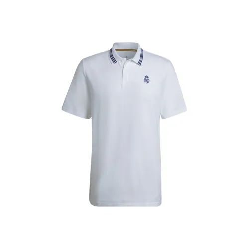 Adidas Real Madrid C.F Polo Shirt Men's White