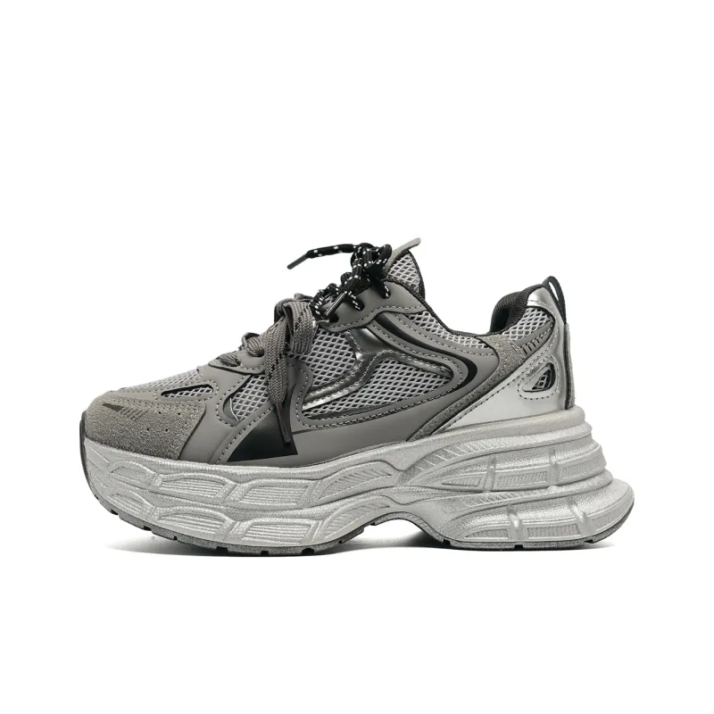 KAAVER OTTO Cushioning Height Increasing Abrasion Resistant Slip Resistant Chunky Sneakers Women's-16