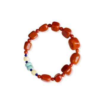 The Call Of The Heart Southern Red Agate Fine Jade Bracelets Unisex