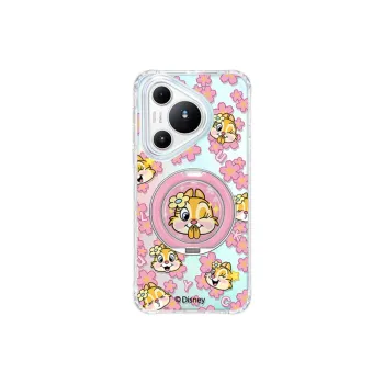 Marsfield Acrylic Material 360 Iridescent Support Point Pink Floral Squirrel Phone Cases Compatibility Huawei P70/PRO