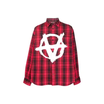 Vetements Anarchy/Children Of The Night Flannel Shirt