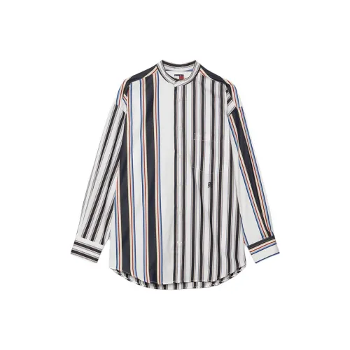 Clot X Tommy Hilfiger CLOT Co branded Model Shirts Unisex Navy Blue With White 0K4 Print