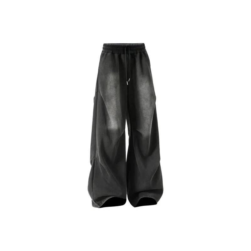 JUNGLE PANDA Knitted Sweatpants Unisex Black-0