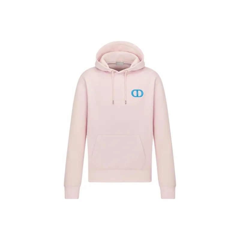 DIOR CD Icon Hooded Sweatshirt Men's Pink-0