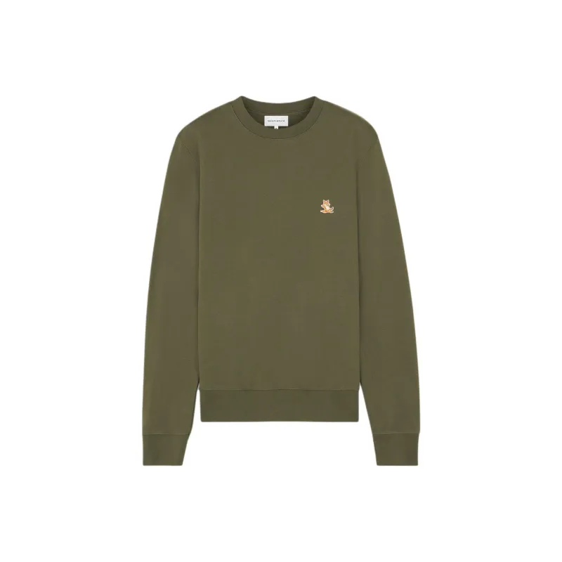 Maison Kitsune Chillax Fox Patch Crewneck Sweatshirt-0