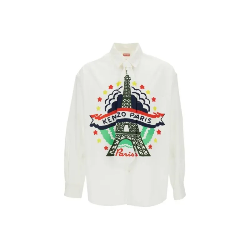 KENZO Logo Printed Long Sleeve T Shirt-0