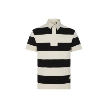 GUCCI Polo Shirts Men Beige Yellow