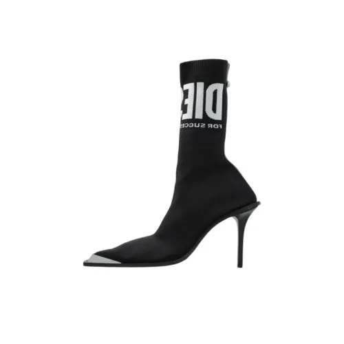 DIESEL D Tona Ankle Beatles boots 11cm Women's Black