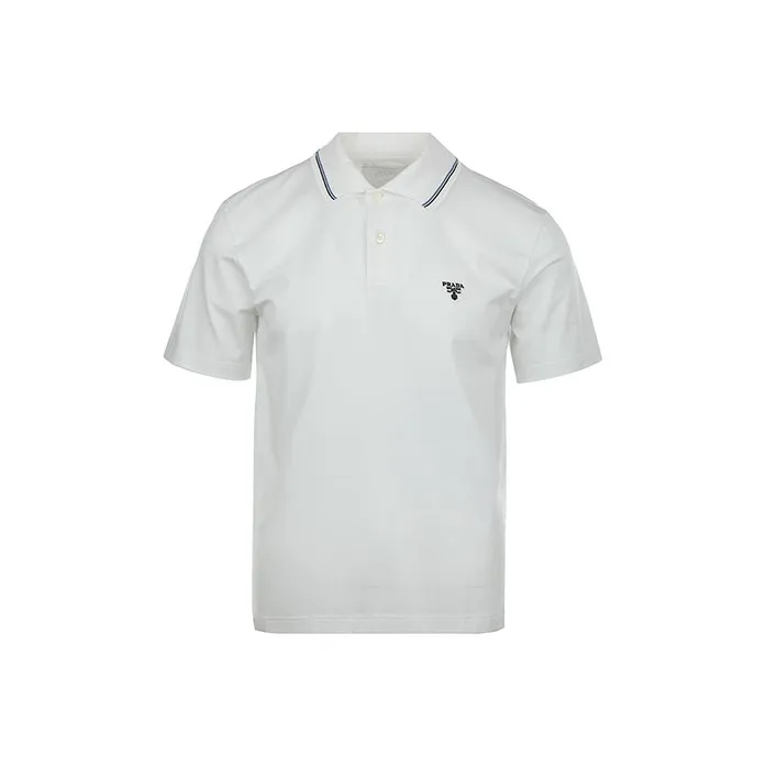 PRADA SS22 Polo Shirt Men's White-0
