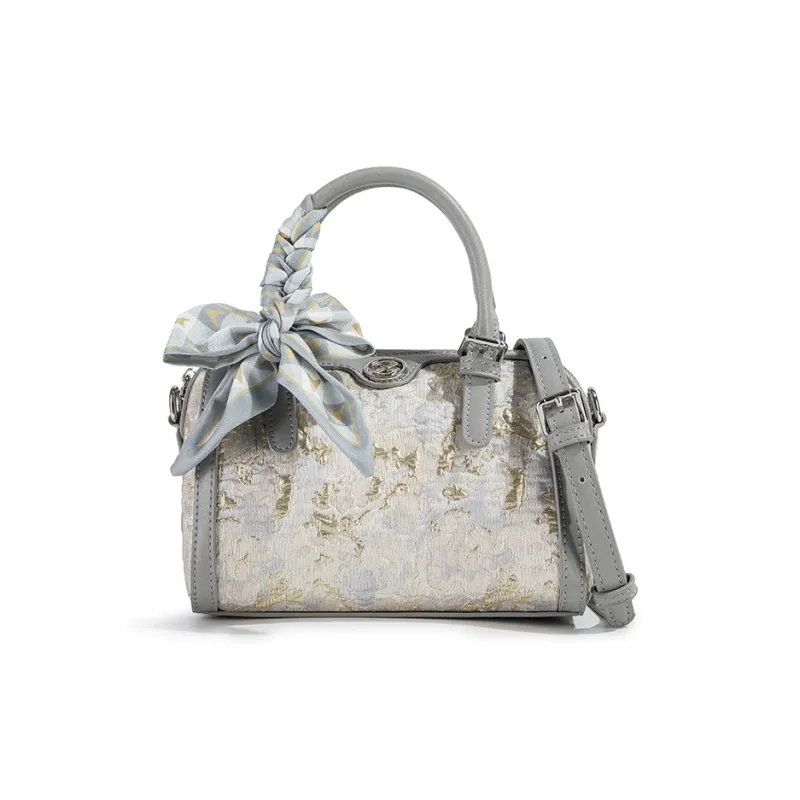 CentarlKatty Polyurethane Pillow Bag Handbag Women's Bright Future Gray-1