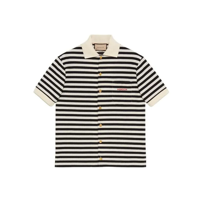 GUCCI Polo Shirts Men Black-0