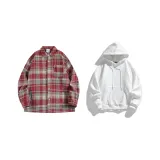 Red Shirt+White Sweatshirt